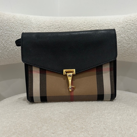 Burberry Black and Tan Checkered Women's Bag - Picture 1 of 7